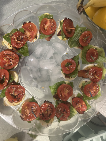 BLT egg sliders 
